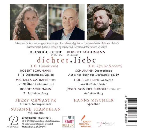 Dichterliebe-Lieder arr.für Cello & Gitarre 1
