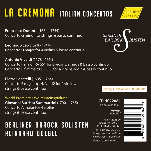 La Cremona-Concerti per 3 & 4 Violini 1
