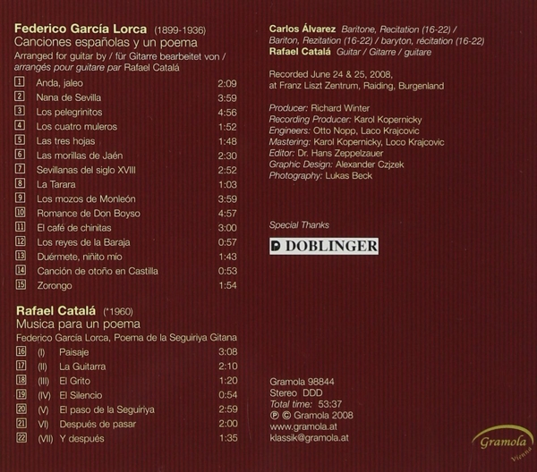 Canciones espaniolas y un poema 1