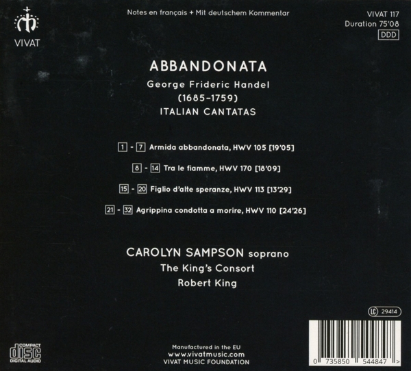 Abbandonata-italienische Kantaten 1
