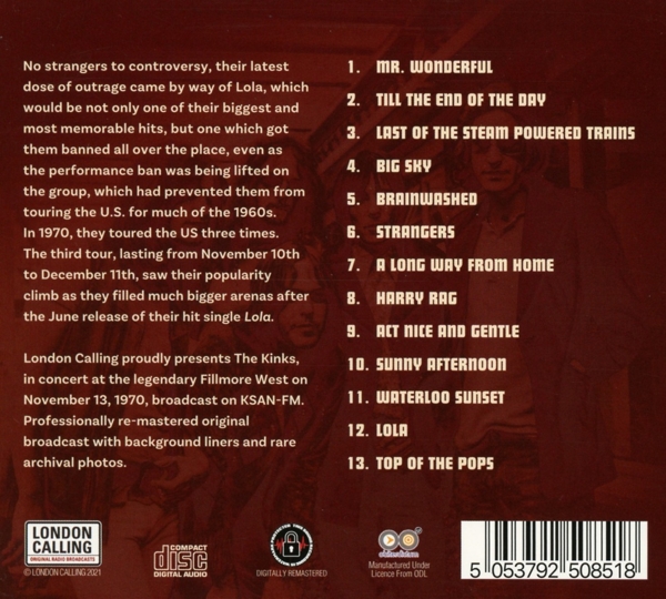 Live In San Francisco 1970 (Digipak) 1
