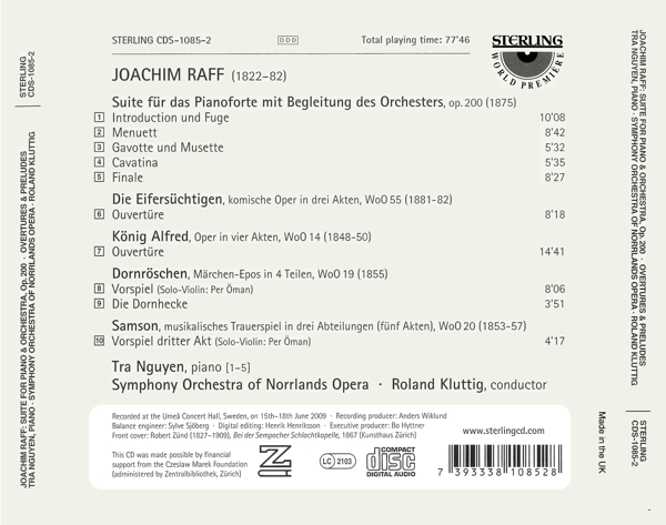 Raff Suite For Piano+ Orchestra 1