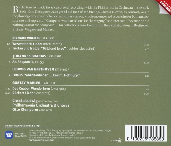 Wesendonck-Lieder/ Alt-Rhaps. 1