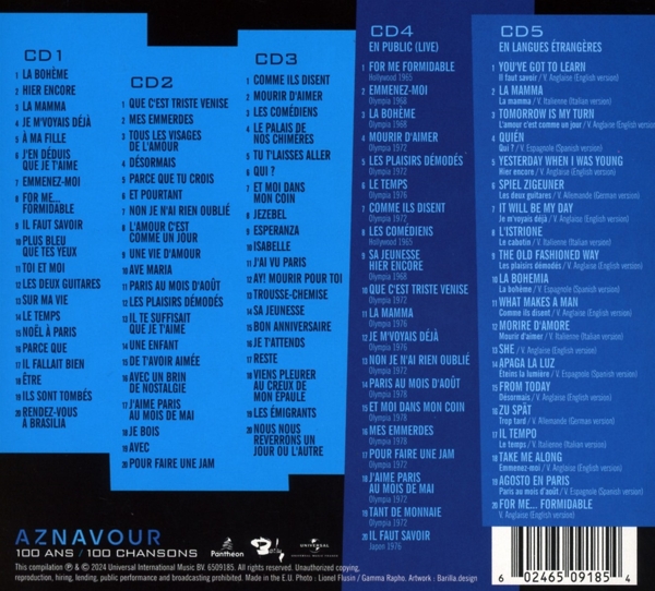 100 ans, 100 chansons 1