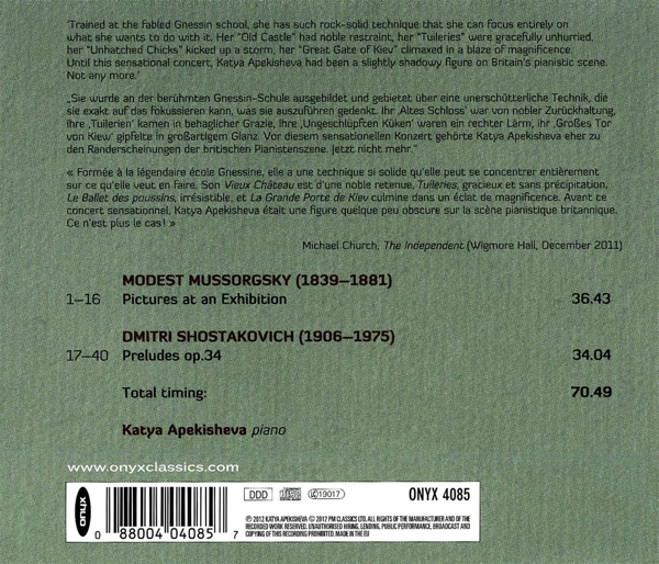 Bilder einer Ausstellung/ Präludien op.34 1