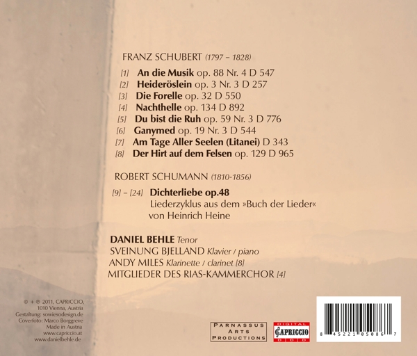 Dichterliebe/ An die Musik/ Heideröslein/ + 1