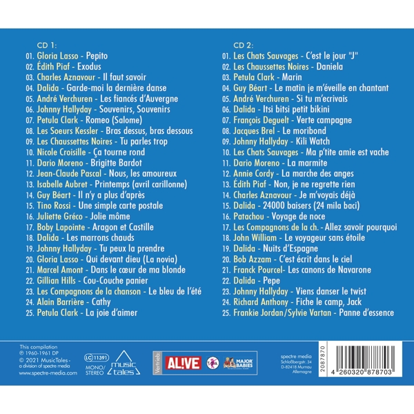 Les chansons de l\'année 1961 1