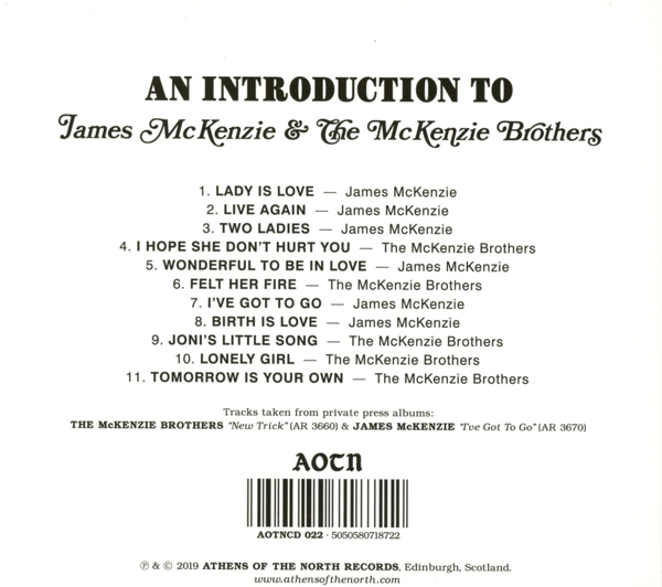 James McKenzie & The McKenzie Brothers 1