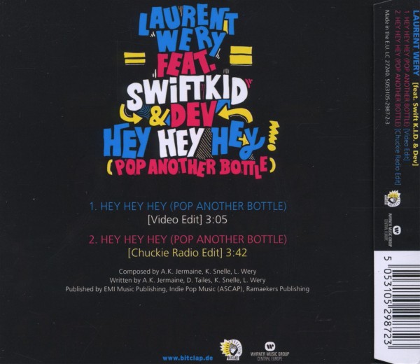 Hey Hey Hey (Pop Another Bottle) (2track) 1