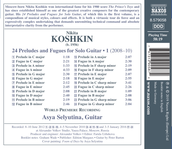 24 Preludes and Fugues for Solo Guitar, Vol.1 1
