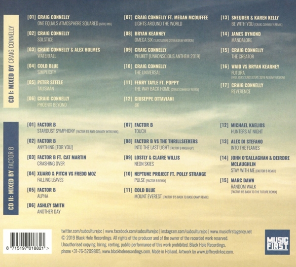 Subculture-Mixed By Craig Connely & Factor B 1