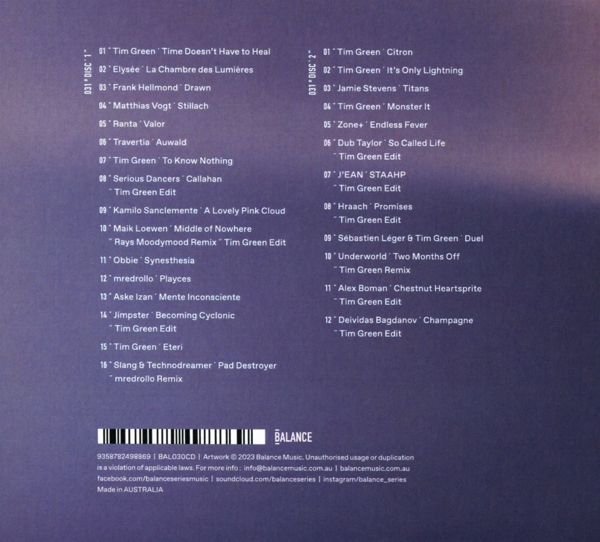 Balance Presents Tim Green (2CD) 1
