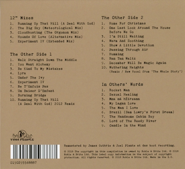 Ejendomsret skyld vest Kate Bush -The Other Sides (2018 Remaster) -Parlophone Label Group (PLG) CD  Grooves.land/Playthek