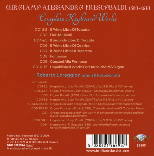 Frescobaldi:Complete Keyboard Works 1