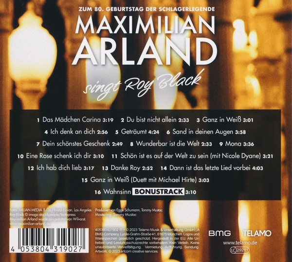 Maximilian Arland singt Roy Black 1