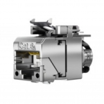 Telegrtner - Telegrtner AMJ-SL, Flach, Silber, RJ-45, Weiblich, Gold, Cat6a
