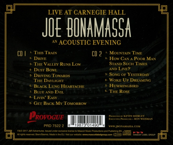 Live At Carnegie Hall-An Acoustic Evening (2CD) 2