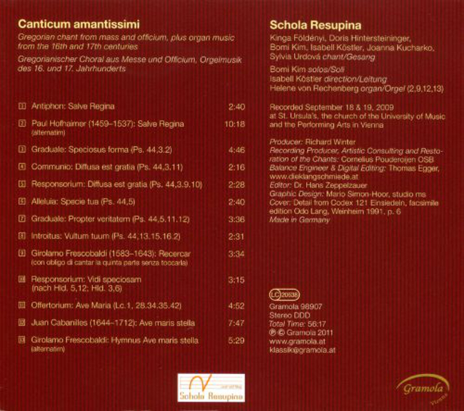 Canticum Amantissimi 1