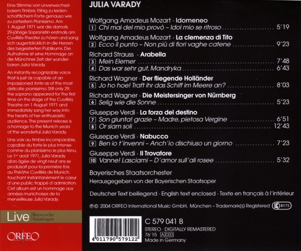 Opernszenen:Idomeneo/ La clemenza/ Holländer/ + 1