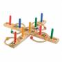 Vedes Grohandel Gmbh -Ware - OA Ringwurfspiel aus Holz mit 9 Stben
