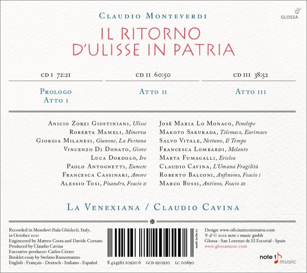 Il Ritorno D\'Ulisse In Patria 1