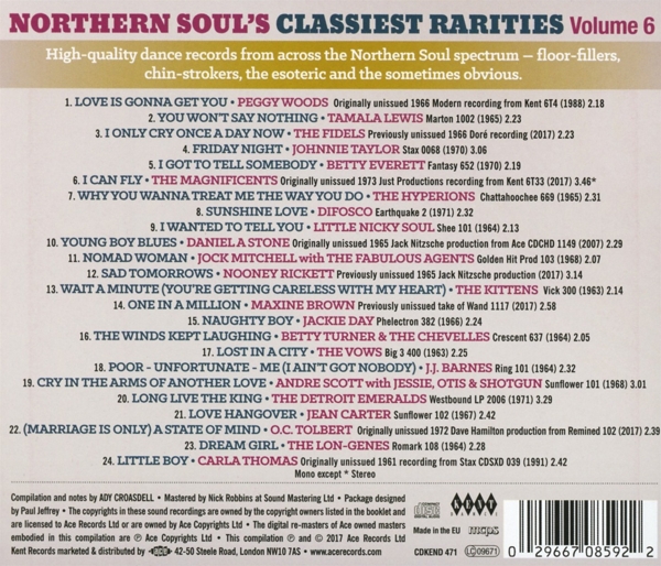 Northern Soul\'s Classiest Rarities Vol.6 1