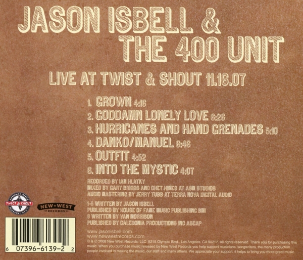 Live From Twist & Shout 11.16.07 1