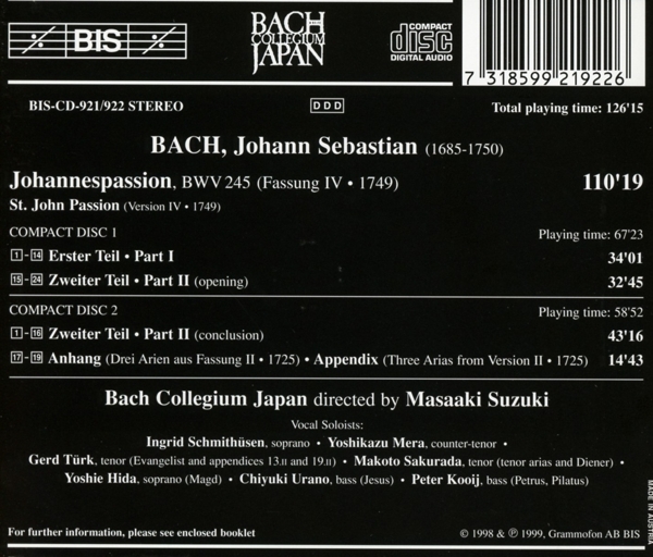 Johannespassion 1