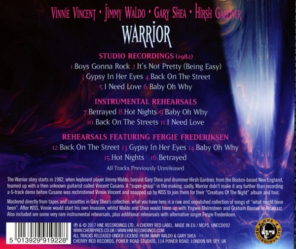 Featuring Vinnie Vincent, Jimmy Waldo, Gary Shea.. 2