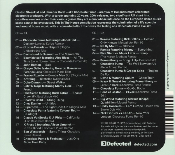Defected Presents Chocolate Puma In The House 1