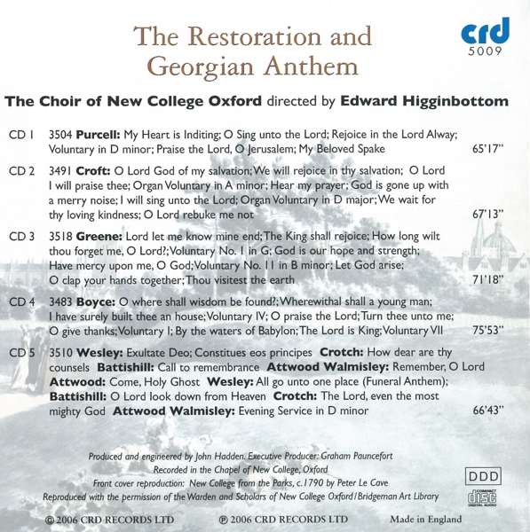 Restoration Anthems 1