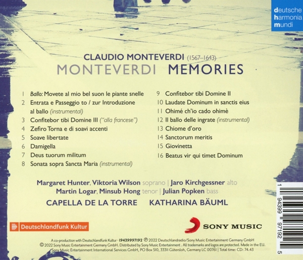 Monteverdi: Memories 1