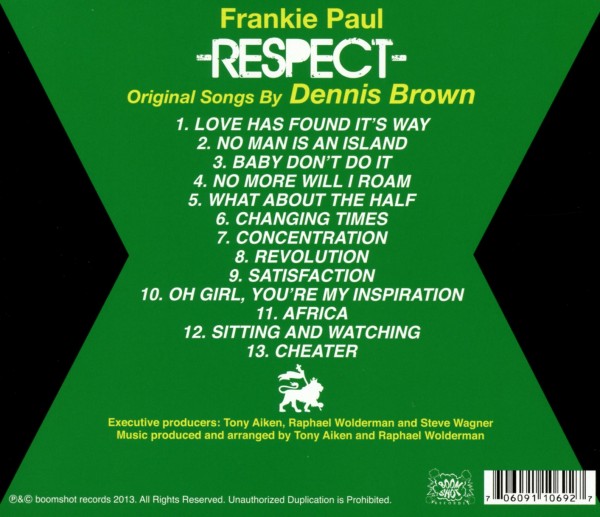 Respect-Original Songs By Dennis Brown 1