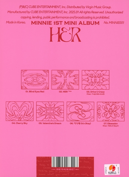 HER - 1ST MINI ALBUM (6050C Version - Pink) 1