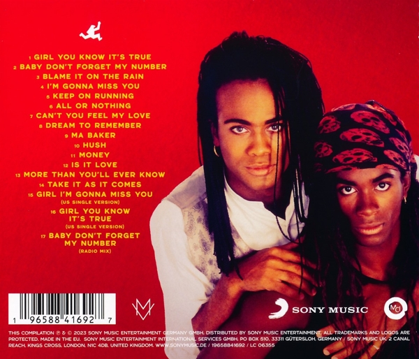 Milli Vanilli -The Best of Milli Vanilli (35th Anniversary) -Sony