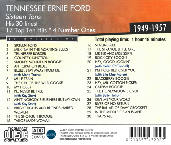 Sixteen Tons-His 30 Finest 1