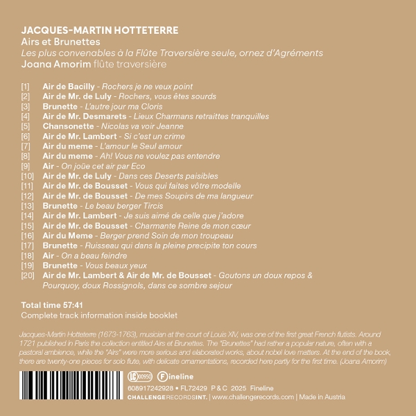 Jacques-Martin Hotteterre: Airs Et Brunettes 1