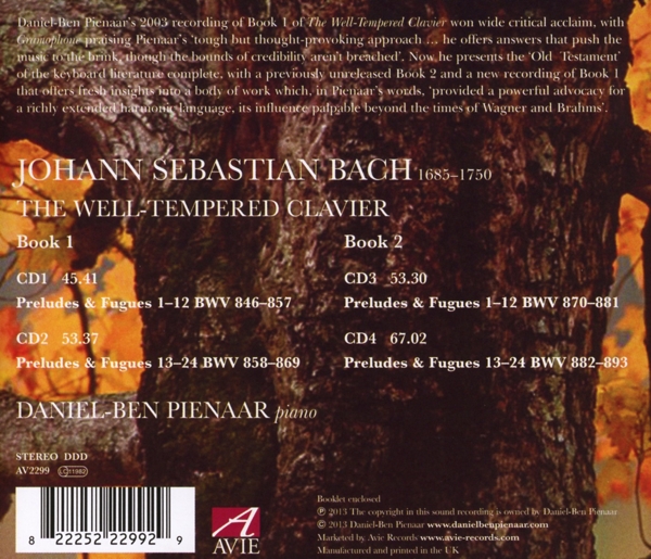 Das Wohltemperierte Klavier 1