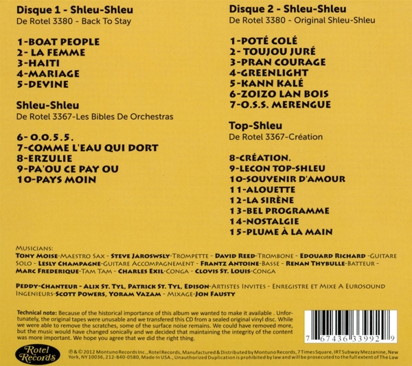 Back To Stay/ Original Shleu/ La Bible/ Creatio 1