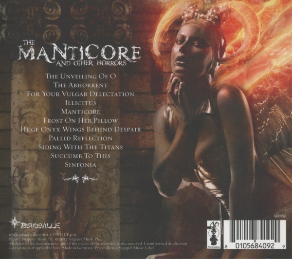 The Manticore And Other Horrors 1