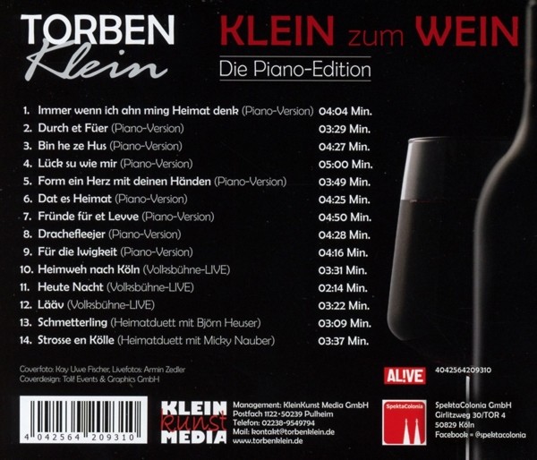 Klein zum Wein (Die Piano-Edition) 1