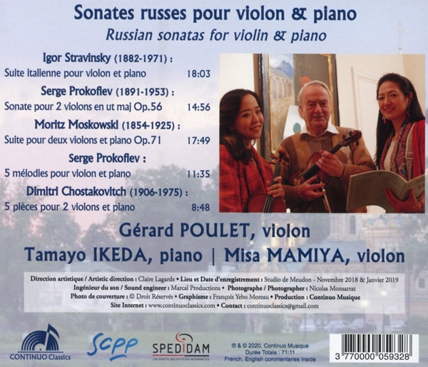Russische Sonaten für Violine und Klavier 1