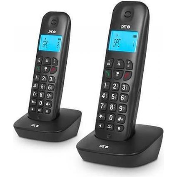 Téléphone sans fil SPC Air Pro Duo 7302N/ Pack DUO/ Noir