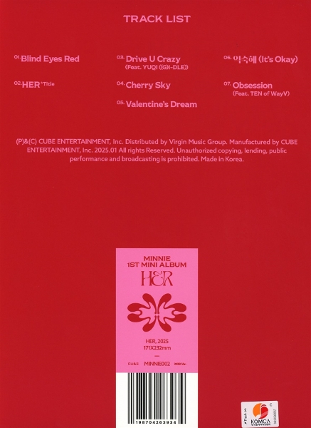 HER - 1ST MINI ALBUM (2035C Version - Red) 1