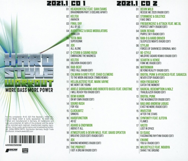 Hardstyle Workout 2021.1-More Bass, More Power 1