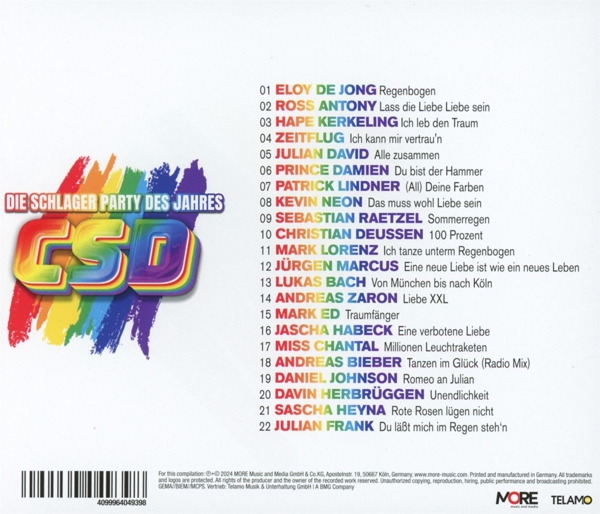 CSD-Die Schlager Party des Jahres 1