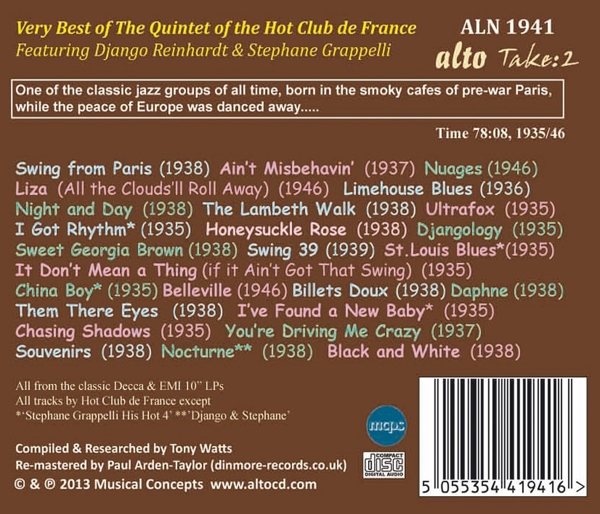 Very Best of the Quintet of the Hot Club de France 1
