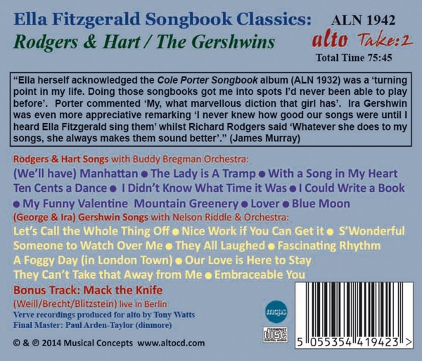 Ella Firtzgerald Songbook Classics 1
