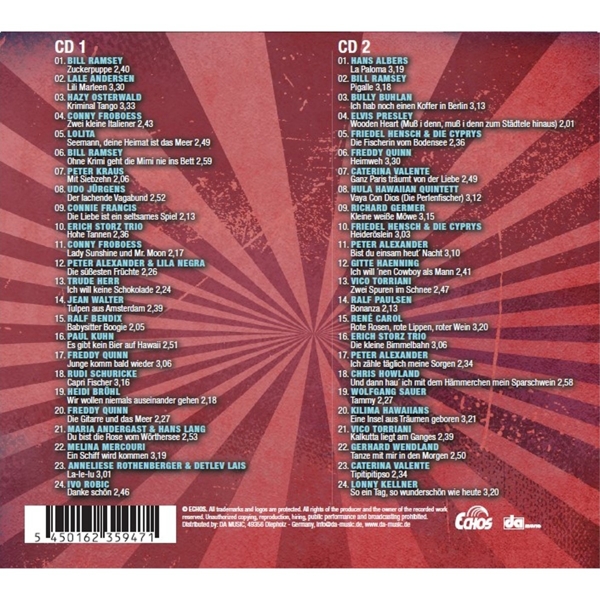 Deutsche Schlager der 50er und 60er Jahre 1