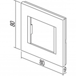 Tem - Serie Modul Rahmen OL COVER PLATE LINE2M IB